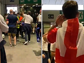 WATCH: England fans wreak havo...
